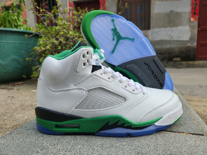 Nike Air Jordan 5 Retro Lucky Vert Homme Basketball Sneakers